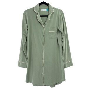 NWT Alexander Del Rossa Pajama Nightshirt Women's‎ Small Sage Green Sleepwear